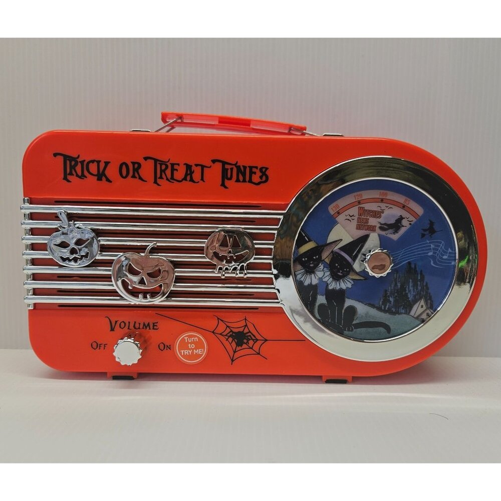 Mr Halloween Trick or Treat Tunes Orange Radio News Music Vampire Witch WORKS